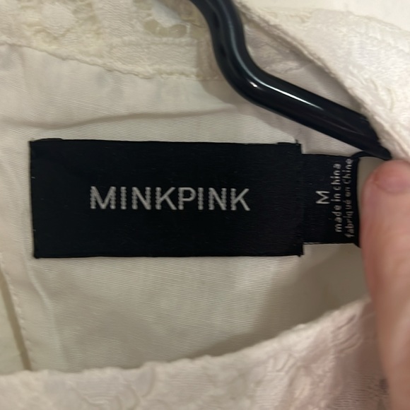 Mink pink. Lace dress with open back size M - Picture 2 of 7